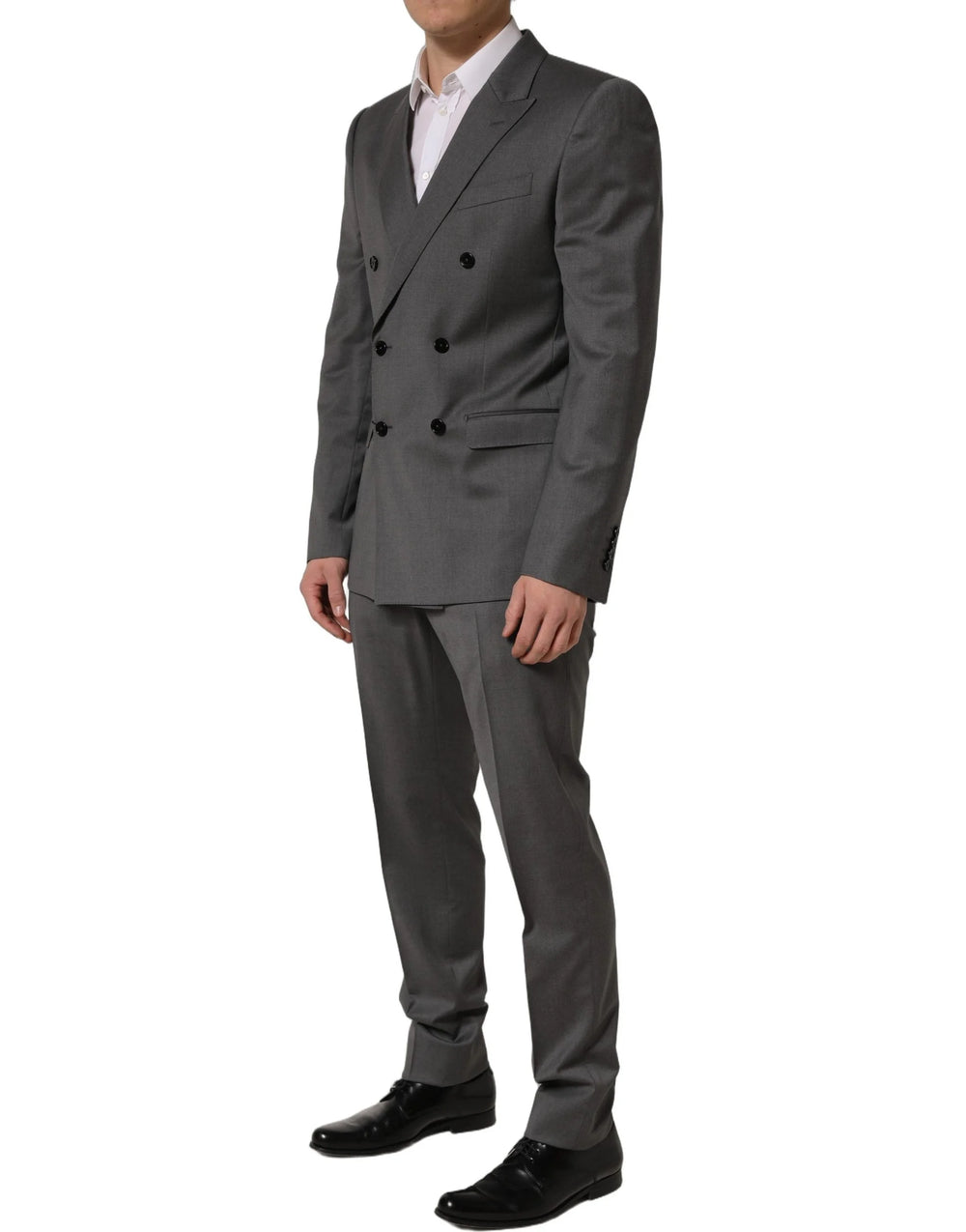 Dolce & Gabbana Gray MARTINI Slim Fit Formal 2Piece Men Suit - IT50 | L