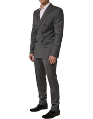 Dolce & Gabbana Gray MARTINI Slim Fit Formal 2Piece Men Suit - IT50 | L