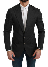 Dolce & Gabbana Gray NAPOLI Slim Fit Jacket Wool Blazer - IT46 | S - Sport Jackets