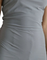 Dolce & Gabbana Gray Nylon Strapless Bodycon Jumpsuit Dress - IT40|S - Dresses
