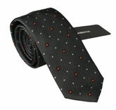 Dolce & Gabbana Gray Patterned Classic Mens Slim Necktie - Neckties