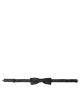 Dolce & Gabbana Gray Polka Dot Silk Adjustable Neck Men Papillon Bow Tie - Neckties