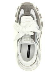 Dolce & Gabbana Gray Polyester Athletic Sneakers