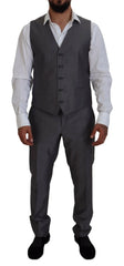 Dolce & Gabbana Gray SICILIA 3 Piece Slim Fit Suit - Suits