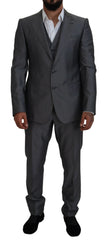 Dolce & Gabbana Gray SICILIA 3 Piece Slim Fit Suit - Suits