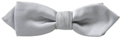 Dolce & Gabbana Gray Silk Adjustable Men Neck Papillon Bow Tie - Neckties