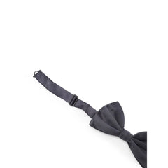Dolce & Gabbana Gray Silk Bowtie