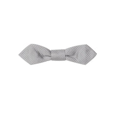 Dolce & Gabbana Gray Silk Bowty - One Size - Neckties