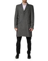 Dolce & Gabbana Gray Single Breasted Men Trench Coat Jacket - IT50 | L