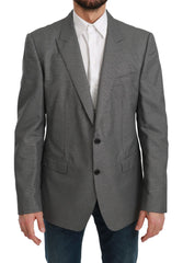 Dolce & Gabbana Gray Slim Fit Formal MARTINI Blazer - IT54 | XL - Sport Jackets