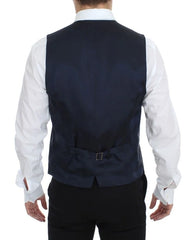 Dolce & Gabbana Gray Stretch Formal Dress Vest Gilet - IT50 | L - Vests