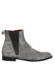 Botas Chelsea Dolce & Gabbana Grises Botas de Cuero Suede