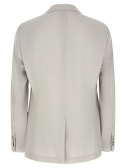 Dolce & Gabbana Gray Virgin Wool Blazer