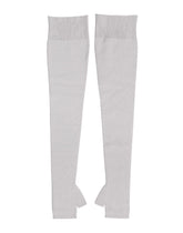 Dolce & Gabbana Gray Virgin Wool Knitted Fingerless Men Gloves