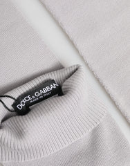 Dolce & Gabbana Gray Virgin Wool Knitted Fingerless Men Gloves