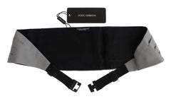 Dolce & Gabbana Gray Waist Belt Silk Cummerbund - IT48 | M - Sashes