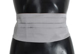 Dolce & Gabbana Gray Waist Belt Silk Cummerbund - IT48 | M - Sashes