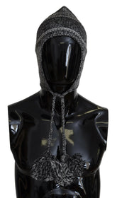 Dolce & Gabbana Gray Warm Fleece Ear Flaps Knit Beanie Hat - Beanies