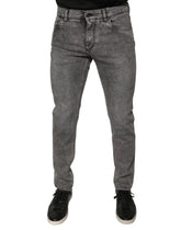Dolce & Gabbana Gray Washed Cotton Skinny Denim Jeans - IT48 | M - Jeans