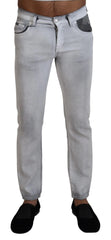 Dolce & Gabbana Gray Washed Skinny Men Denim Jeans - IT46 | S - Jeans