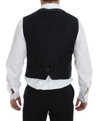 Dolce & Gabbana Gray Wool Blend Logo Vest Gilet Weste - IT48 | M - Vests