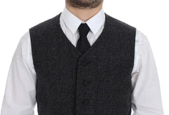 Dolce & Gabbana Gray Wool Blend Vest Gilet Weste - IT48 | M - Vests