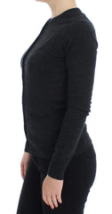 Dolce & Gabbana Gray Wool Button Cardigan Sweater - Cardigans