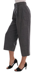 Dolce & Gabbana Gray Wool Capri Pants - IT46|XL - Trousers
