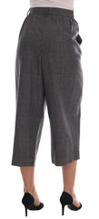 Dolce & Gabbana Gray Wool Capri Pants - IT46|XL - Trousers