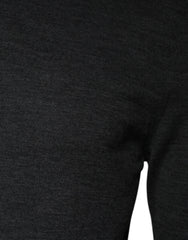 Dolce & Gabbana Gray Wool Knit Turtleneck Pullover Sweater - Sweaters