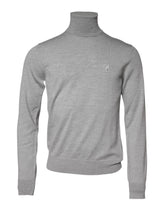 Dolce & Gabbana Gray Wool Knitted Men Pullover Sweater - IT48 | M - Sweaters