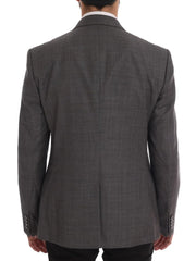 Dolce & Gabbana Gray Wool MARTINI Slim Blazer - IT52 | L - Sport Jackets