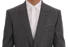 Dolce & Gabbana Gray Wool MARTINI Slim Blazer - IT52 | L - Sport Jackets