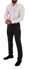 Dolce & Gabbana Gray Wool MARTINI Slim Fit Set Suit - IT44 | XS - Pant Suits