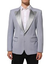 Dolce & Gabbana Gray Wool SICILIA 2 Buttons Men Suit Blazer - IT50 | L - Sport Jackets