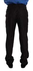 Dolce & Gabbana Gray Wool Silk Dress Trouser Dress Pants - IT54 | XL - Trousers