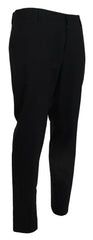 Dolce & Gabbana Gray Wool Stretch Dress Formal Slim Fit Pant - IT58 | XXL - Trousers