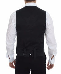 Dolce & Gabbana Gray Wool Stretch Dress Vest Blazer - Vests