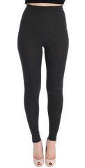 Dolce & Gabbana Gray Wool Stretch Tights - IT40|S - Leggings