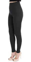 Dolce & Gabbana Gray Wool Stretch Tights - IT40|S - Leggings