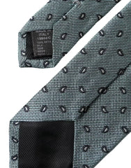 Dolce & Gabbana Green 100% Silk Patterned Adjustable Men Tie - Neckties