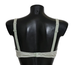 Dolce & Gabbana Green Balconcino Bra Floral Lace Underwear - IT2 | S - Bras