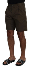 Dolce & Gabbana Green Chinos Cotton Casual Shorts - IT44 | XS - Chino Shorts