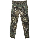 Dolce & Gabbana Green Cotton Pant - IT44|L - Trousers