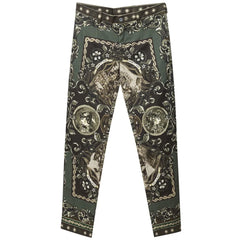 Dolce & Gabbana Green Cotton Pant - IT44|L - Trousers