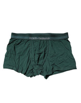 Dolce & Gabbana Green Cotton Regular Men Boxer Brief Underwear - IT3 | XS - Boxer Briefs
