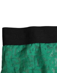 Dolce & Gabbana Green DG Logo Lace High Brief Panty Underwear - IT2 | S - Briefs