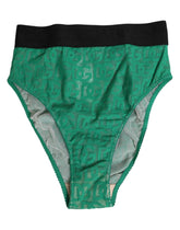 Dolce & Gabbana Green DG Logo Lace High Brief Panty Underwear - IT2 | S - Briefs