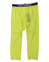 Dolce & Gabbana Green DG Logo Nylon Cropped Tights Underwear - IT2 | S - Hosiery