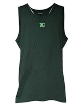 Dolce & Gabbana Green DG Sleeveless Round Neck Tank T-shirt - IT52 | XL - Tank Tops